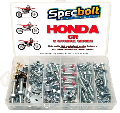 150 قطعة من مجموعة مسامير العلامة التجارية Specbolt Fasteners تناسب: مجموعة مسامير Honda CR ثنائية الأشواط لصيانة وترميم MX Dirtbike OEM Spec Fastener CR80 CR85 CR125 CR250 CR500 in Saudi Arabia