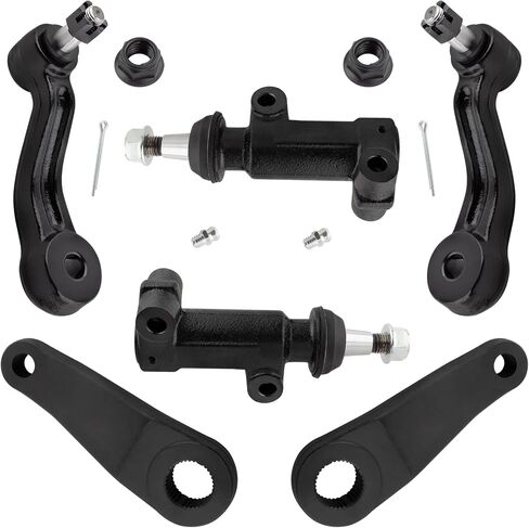 5pc Steering Pitman & Idler Arms w/Idler Arm Bracket Assemblies Replacement for 1996-2002 Chevrolet Express 1500 2500 3500 for GMC Savana 1500 2500 3500 K6533 K6512 K6653 in Saudi Arabia