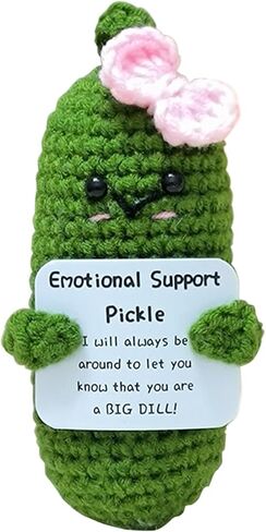 بطاطس إيجابية مضحكة، بطاطس كروشيه ملهمة مع هدايا عيد ميلاد بطاقة إيجابية هدايا ابتهاج لهدية السنة الجديدة للنساء والفتيات. in Kuwait