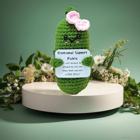 بطاطس إيجابية مضحكة، بطاطس كروشيه ملهمة مع هدايا عيد ميلاد بطاقة إيجابية هدايا ابتهاج لهدية السنة الجديدة للنساء والفتيات. in Kuwait