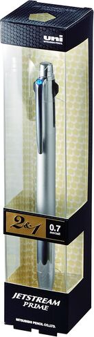 Mitsubishi Pencil MSXE330007.26 Multifunction Pen Jetstream Prime 2 & 1 0.7 Silver Easy Writing in Saudi Arabia