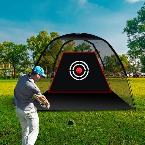 Golf Hitting Net for Backyard Outdoor Indoor Garage, Golf Practice Net Easy to Setup, Portable Golf Driving Net with Target and Carrying Bag 10x6FT in Kuwait