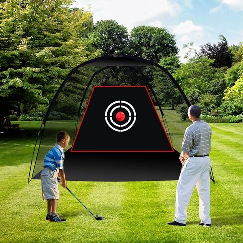 Golf Hitting Net for Backyard Outdoor Indoor Garage, Golf Practice Net Easy to Setup, Portable Golf Driving Net with Target and Carrying Bag 10x6FT in Kuwait