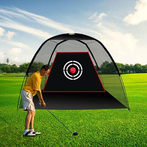 Golf Hitting Net for Backyard Outdoor Indoor Garage, Golf Practice Net Easy to Setup, Portable Golf Driving Net with Target and Carrying Bag 10x6FT in Kuwait