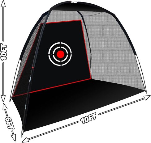 Golf Hitting Net for Backyard Outdoor Indoor Garage, Golf Practice Net Easy to Setup, Portable Golf Driving Net with Target and Carrying Bag 10x6FT in Kuwait