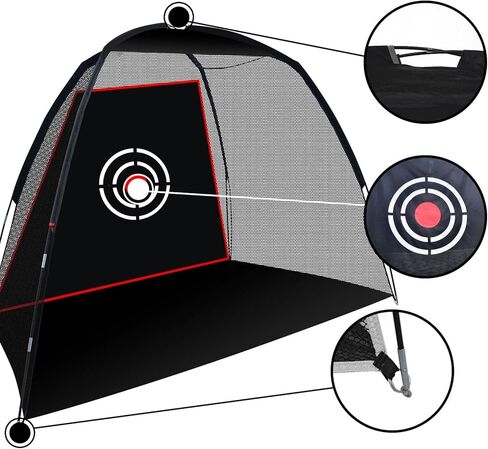 Golf Hitting Net for Backyard Outdoor Indoor Garage, Golf Practice Net Easy to Setup, Portable Golf Driving Net with Target and Carrying Bag 10x6FT in Kuwait