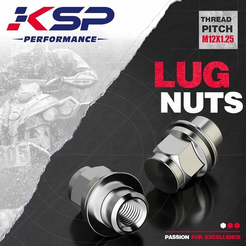 KSP M12x1.5 صواميل العروة مع غسالة لتويوتا تاكوما، 12 مم × 1.5 ماج صواميل العروة لـ 4 رانر كامري هايلاندر، OEM/مصنع لوغنوت لأفالون بريوس سيينا لكزس IS300 LFA CT200h HS250h GS450h مجموعة من 20 in Saudi Arabia