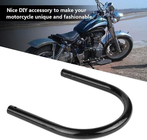 KIMISS Motorcycle Rear Seat Seat Frame Mounting Bracket Frame Loop Hoop Mount Assembly Car Seats Accessories (210mm Curved) in Kuwait