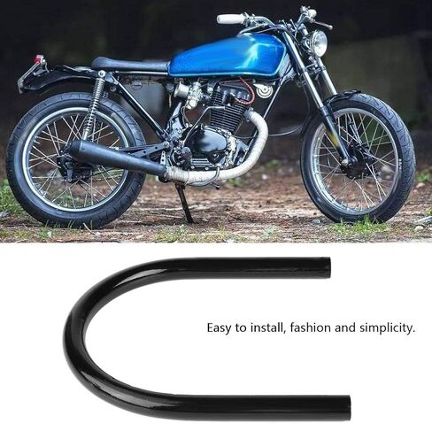 KIMISS Motorcycle Rear Seat Seat Frame Mounting Bracket Frame Loop Hoop Mount Assembly Car Seats Accessories (210mm Curved) in Kuwait