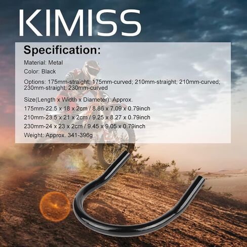 KIMISS Motorcycle Rear Seat Seat Frame Mounting Bracket Frame Loop Hoop Mount Assembly Car Seats Accessories (210mm Curved) in Kuwait
