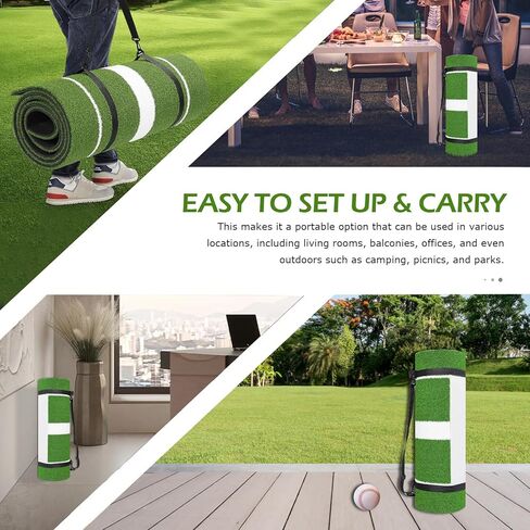 Softball Pitching Mat 10'x 3',Antifade Antislip Baseball Pitching Mat with Rubber Backing, Portable Artificial Turf Softball Pitching Mound for Indoor Outdoor Pitching Practice in Kuwait