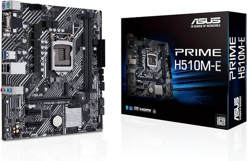 اللوحة الأم ASUS Prime H510M-E LGA1200 (Intel® 11th/10th Gen) Micro-ATX (PCIe 4.0، فتحة M.2، 1 جيجا بايت LAN، DP، HDMI، D-Sub، USB 3.2 Gen 1، رأس COM، رأس TPM، 4K @60 هرتز) in Saudi Arabia