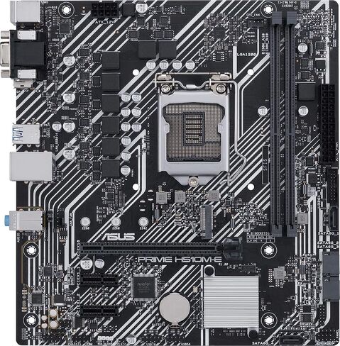 اللوحة الأم ASUS Prime H510M-E LGA1200 (Intel® 11th/10th Gen) Micro-ATX (PCIe 4.0، فتحة M.2، 1 جيجا بايت LAN، DP، HDMI، D-Sub، USB 3.2 Gen 1، رأس COM، رأس TPM، 4K @60 هرتز) in Saudi Arabia