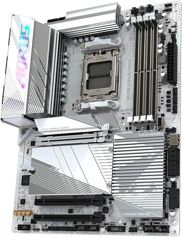 GIGABYTE X670E AORUS PRO X (AM5/ LGA 1718/ AMD/ X670E/ EATX/ ضمان 5 سنوات/ DDR5/ Quad M.2/ PCIe 5.0/ USB 3.2 Gen2X2 Type-C/WiFi 7/ Intel 2.5GbE LAN/Q-Flash Plus/EZ-Latch Plus/اللوحة الأم) in Saudi Arabia