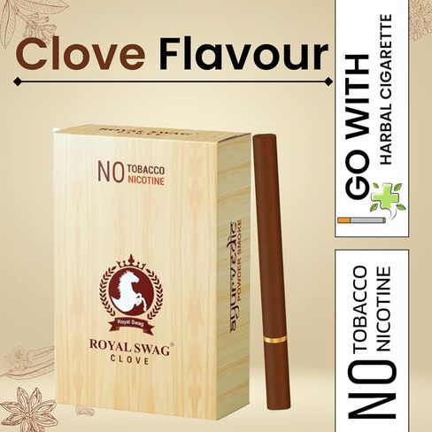 Ayurvedic Herbal Nicotine Free Cigarettes(100% Tobacco-Free 100% Nicotine-Free) Clove (Pack of 20) in Kuwait