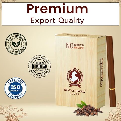 Ayurvedic Herbal Nicotine Free Cigarettes(100% Tobacco-Free 100% Nicotine-Free) Clove (Pack of 20) in Kuwait