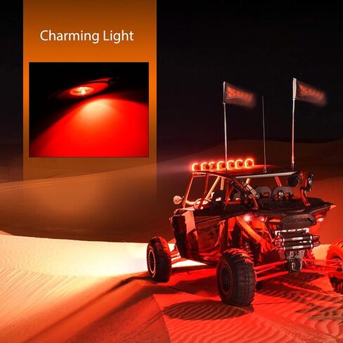 Nilight LED Rock Light 4PCS White Light Pods Waterproof Under Body Wheel Well Light Exterior Interior Lights for Car Truck Pickups ATV UTV SUV Motorcycle Boat, 2 Years Warranty in Saudi Arabia