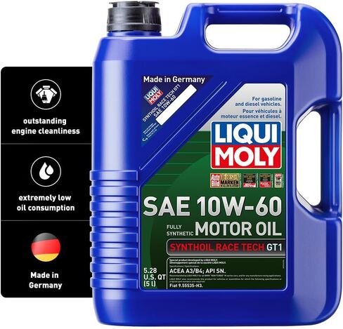 LIQUI MOLY Synthoil Race Tech GT1 SAE 10W-60 | 5 لتر | زيت محرك تخليقي بالكامل | رمز المنتج: 2024 in Saudi Arabia