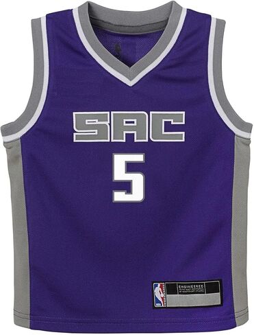 De'Aaron Fox Sacramento Kings NBA Boys Kids 4-7 Purple Icon Edition Player Jersey in Saudi Arabia