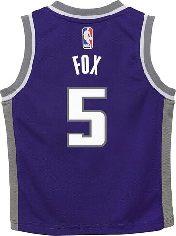 De'Aaron Fox Sacramento Kings NBA Boys Kids 4-7 Purple Icon Edition Player Jersey in Saudi Arabia