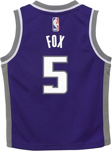 قميص لاعب De'Aaron Fox Sacramento Kings NBA Boys Kids 4-7 Purple Icon Edition in Kuwait