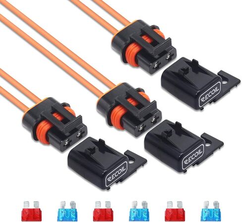 نكص 3 عبوات مقاومة للماء ATC/ATO حامل فيوز 16AWG مضمن مع 3 قطع 10 أمبير و3 قطع 15 أمبير in Saudi Arabia