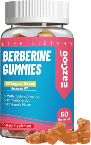 علكة البربارين لصحة القلب والأوعية الدموية - تدعم الجهاز المناعي والأمعاء، بربارين 1200 مجم، بربارين مع قرفة سيلان، 60 قطعة in Kuwait