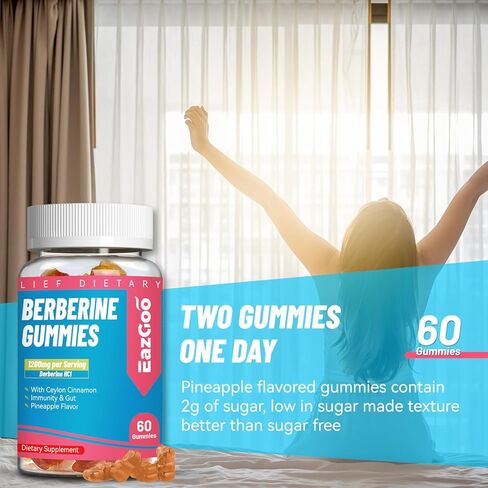 علكة البربارين لصحة القلب والأوعية الدموية - تدعم الجهاز المناعي والأمعاء، بربارين 1200 مجم، بربارين مع قرفة سيلان، 60 قطعة in Kuwait