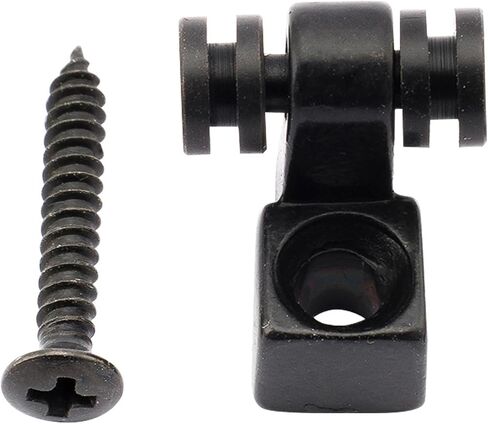Musiclily Pro Steel Roller Guitar String Trees String Guides Retainers for Strat Stratocaster Tele Telecaster Electric Guitar Replacement, Black (Set of 2) in Saudi Arabia