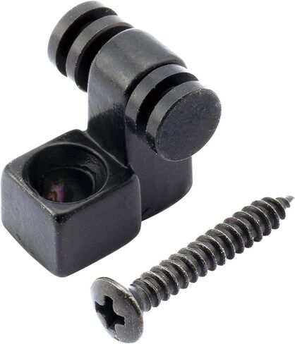 Musiclily Pro Steel Roller Guitar String Trees String Guides Retainers for Strat Stratocaster Tele Telecaster Electric Guitar Replacement, Black (Set of 2) in Saudi Arabia