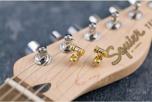 Musiclily Pro Steel Roller Guitar String Trees String Guides Retainers for Strat Stratocaster Tele Telecaster Electric Guitar Replacement, Black (Set of 2) in Saudi Arabia