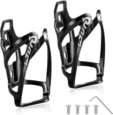 Water Bottle Cages - Lightweight PC Water Bottle Holder for Bike - 2 Pack Bicycle Water Bottle Holder Cages Brackets - Bicycle Water Bottle Mount w/ 4 Screws and Allen Wrench for MTB Bike, Road Bike in Saudi Arabia