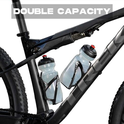Water Bottle Cages - Lightweight PC Water Bottle Holder for Bike - 2 Pack Bicycle Water Bottle Holder Cages Brackets - Bicycle Water Bottle Mount w/ 4 Screws and Allen Wrench for MTB Bike, Road Bike in Saudi Arabia