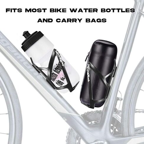 Water Bottle Cages - Lightweight PC Water Bottle Holder for Bike - 2 Pack Bicycle Water Bottle Holder Cages Brackets - Bicycle Water Bottle Mount w/ 4 Screws and Allen Wrench for MTB Bike, Road Bike in Saudi Arabia