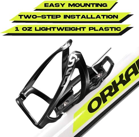 Water Bottle Cages - Lightweight PC Water Bottle Holder for Bike - 2 Pack Bicycle Water Bottle Holder Cages Brackets - Bicycle Water Bottle Mount w/ 4 Screws and Allen Wrench for MTB Bike, Road Bike in Saudi Arabia