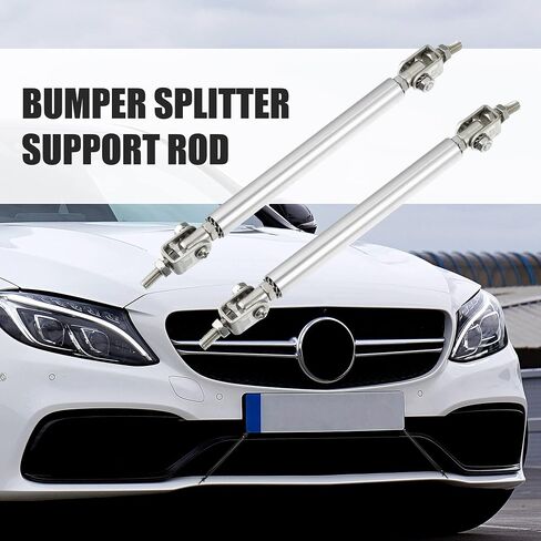 X AUTOHAUX 1pair 100mm 3.94" Universal Splitter Support Rods Adjustable Front Bumper Lip Splitter Strut Rod Tie Support Bars for Car Silver Tone in Saudi Arabia