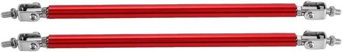 KIMISS Front Bumper Lip Splitter Strut Brace Rod Tie Support Bars Adjustable Universal 200mm Black (Set of 2) (Black) Universal Front Bumper Lip in Saudi Arabia