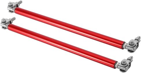 KIMISS Front Bumper Lip Splitter Strut Brace Rod Tie Support Bars Adjustable Universal 200mm Black (Set of 2) (Black) Universal Front Bumper Lip in Saudi Arabia