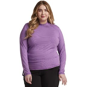 Infinity Women's Long Sleeve T-Shirt Mock Neck Underscrub Knit with Center Back Length of 24 1/2" - CK767