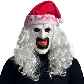 Terrifier Clown Mask Art the Clown Mask Scary Killer Clown Mask Halloween Cosplay Costume Props Adults