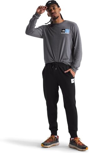 THE NORTH FACE Men's Core Jogger, TNF Medium Grey Heather/TNF Black, Large Regular in Saudi Arabia