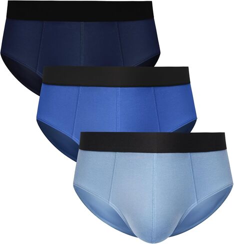 Mens Underwear Tag-Free Cotton Stretch Briefs With Pouch 3 Pack in Saudi Arabia