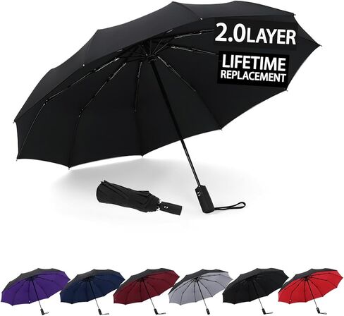 مظلة سفر مقاومة للرياح، مظلات أوتوماتيكية للمطر، مظلة مدمجة، مظلة سفر مدمجة، مظلة مقاومة للرياح in Kuwait