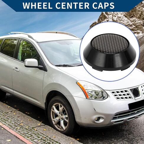 Wheel Center Caps Hub Caps Rim Center Caps Plastic OD: 65mm/2.56" 1 Pc Red for Ford for Chevy with Brown Carbon Fiber Pattern Sticker in Saudi Arabia