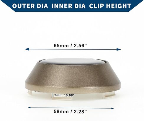 Wheel Center Caps Hub Caps Rim Center Caps Plastic OD: 65mm/2.56" 1 Pc Red for Ford for Chevy with Brown Carbon Fiber Pattern Sticker in Saudi Arabia