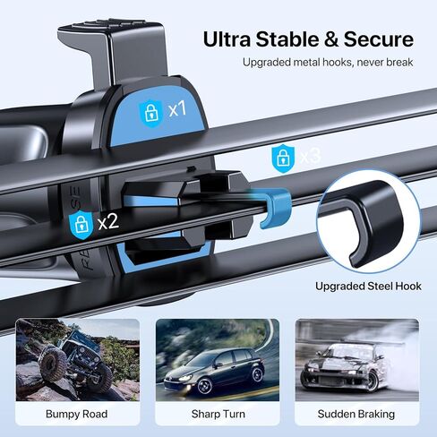 Miracase for MagSafe Car Mount, Strong Magnetic Phone Holder for Car Vent, 360° Rotation Hands Free Phone Holders for Your Car, Universal Air Vent Car Cell Phone Holder Mount for iPhone & All Phones in Saudi Arabia