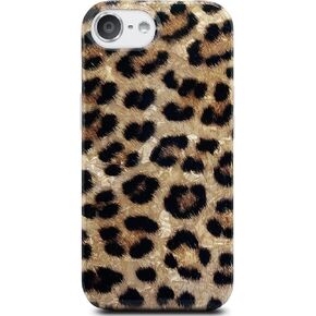 J.west iPod Touch 7th Generation Case, iPod Case 6th Gen iPod Touch 5 Case, Sparkle Translucent Clear Glitter White Leopard Print Soft TPU Silicone Case Cover for Girls Women Protective Case Cheetah