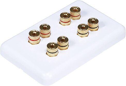 Monoprice 103639 Banana Binding Post Wall Plate for 1 Speaker in Saudi Arabia