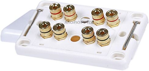 Monoprice 103639 Banana Binding Post Wall Plate for 1 Speaker in Saudi Arabia
