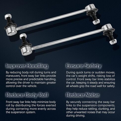 K750043 مثبت Sway Bar Links أمامي متوافق مع 2006-2021 Lexus CT200h HS250h NX200t NX300 NX300h Scion iM tC xB Toyota Corolla iM Prius/Plug-In/V Rav4 in Saudi Arabia